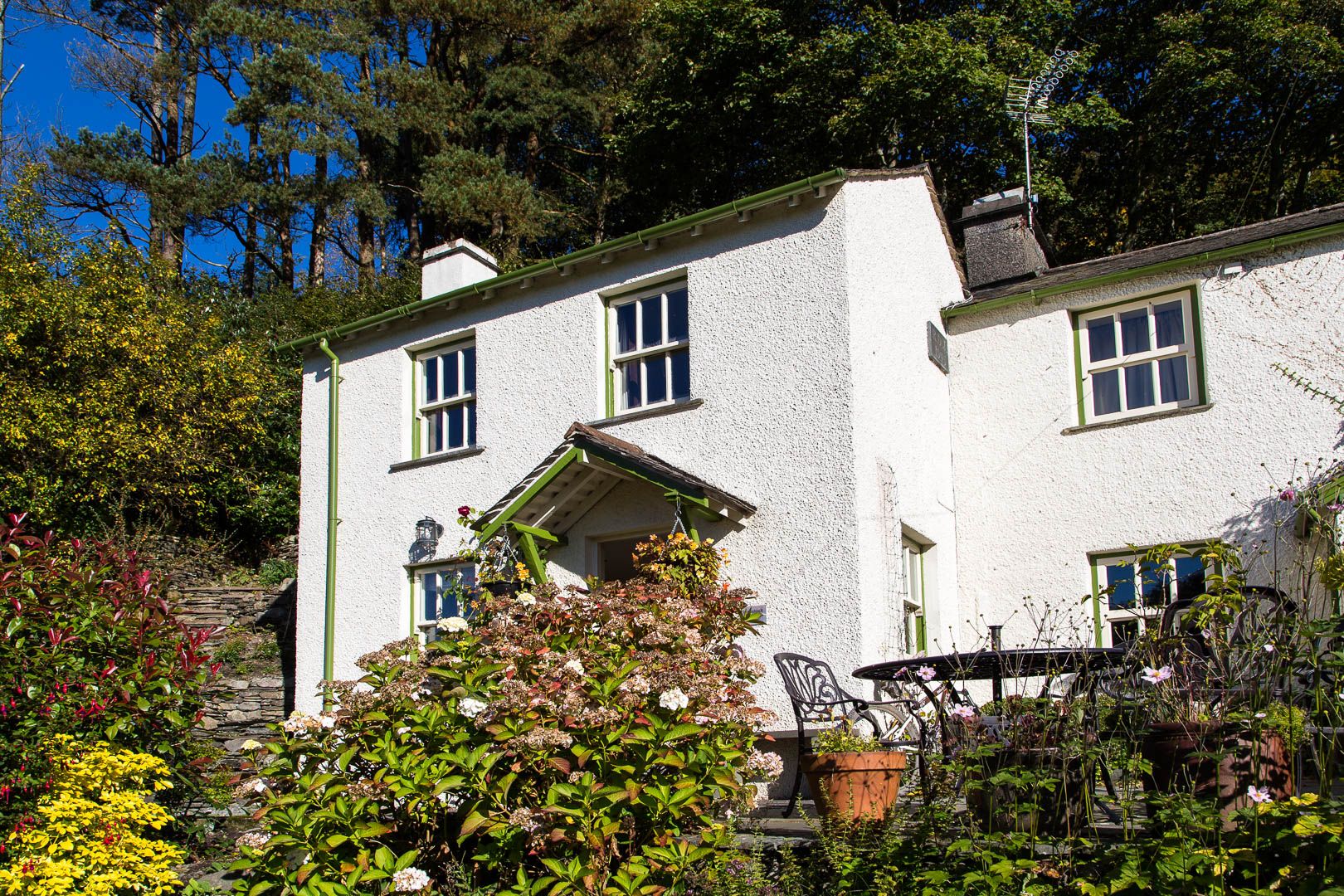 Brimstock Cottage towards the house