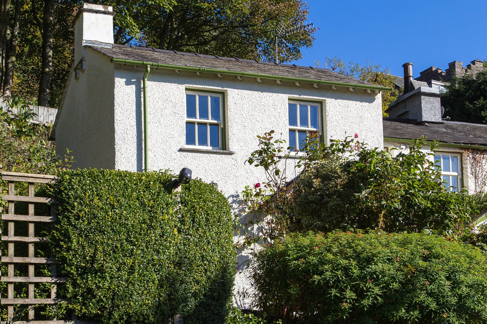 Brimstock Cottage up the steps from the Car Park
