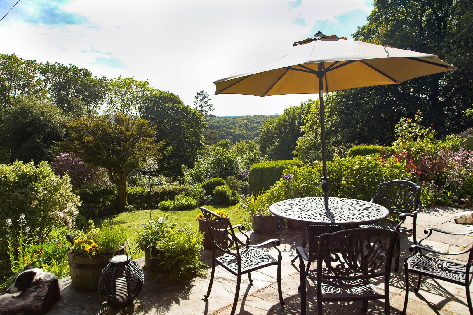 Brimstock Cottage View across the Valley